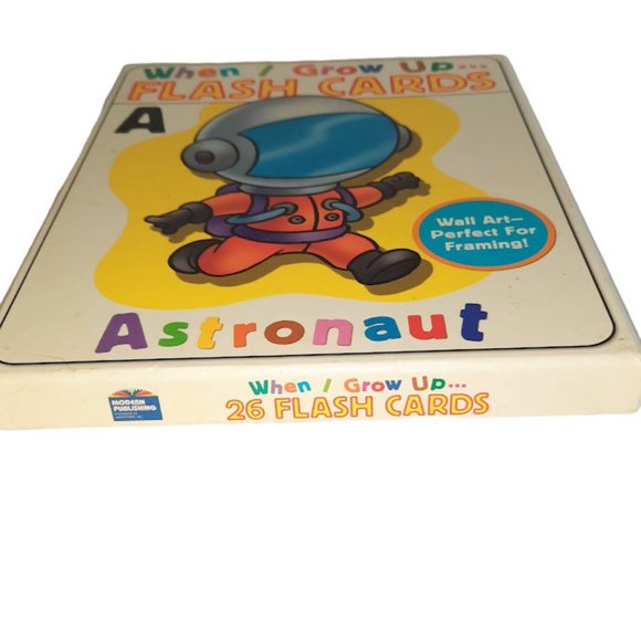 ALPHABET WHEN I GROW UP FLASH CARDS WALL ART 26 8" x 10" - Picture 5 of 6